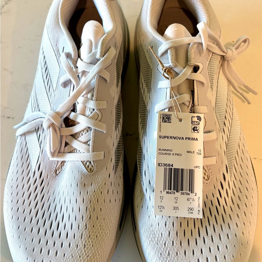Adidas Supernova Prima Men's White Running Shoes Size 12.5